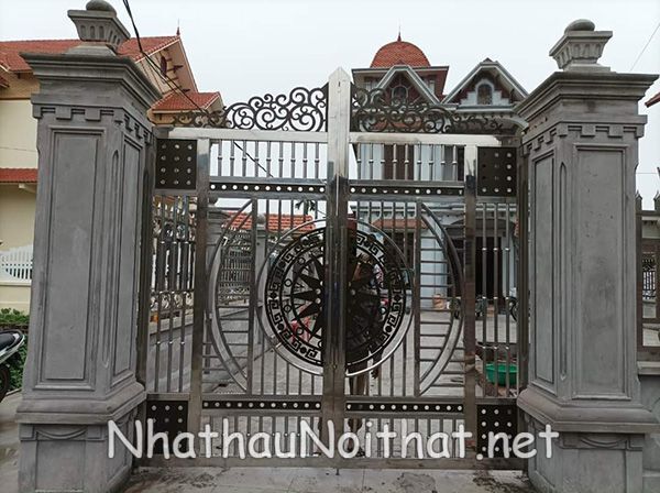 Xem 50 Mẫu Cửa Cổng Inox 2 Cánh Đẹp Vừa Ra Mắt – Báo Giá Cực Hấp Dẫn mau cua cong inox 2 canh 17