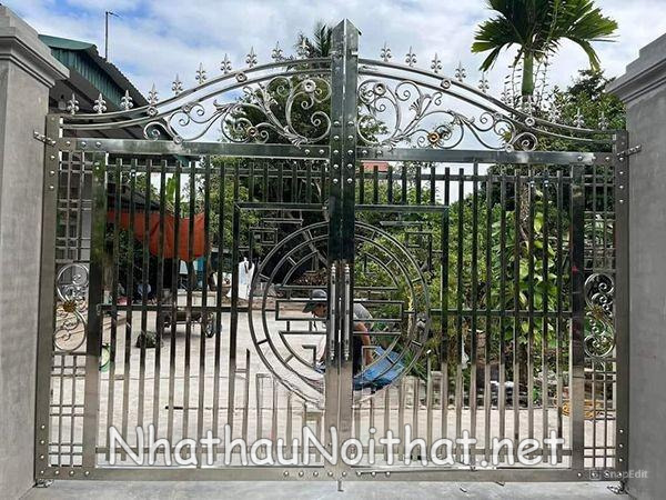 Xem 50 Mẫu Cửa Cổng Inox 2 Cánh Đẹp Vừa Ra Mắt – Báo Giá Cực Hấp Dẫn mau cua cong inox 2 canh 23