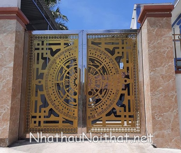 Xem 50 Mẫu Cửa Cổng Inox 2 Cánh Đẹp Vừa Ra Mắt – Báo Giá Cực Hấp Dẫn mau cua cong inox 2 canh 3