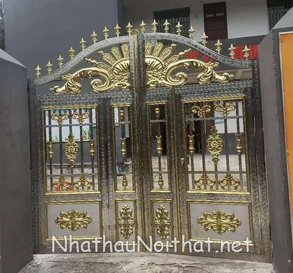 Xem 50 Mẫu Cửa Cổng Inox 2 Cánh Đẹp Vừa Ra Mắt – Báo Giá Cực Hấp Dẫn mau cua cong inox 2 canh 43