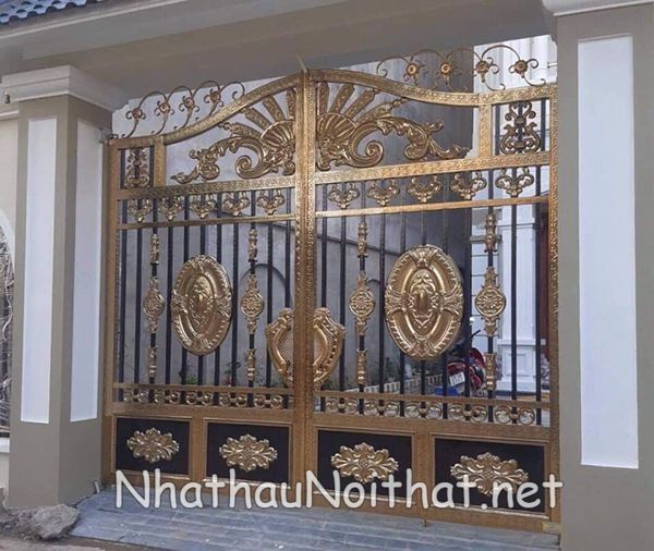 Xem 50 Mẫu Cửa Cổng Inox 2 Cánh Đẹp Vừa Ra Mắt – Báo Giá Cực Hấp Dẫn mau cua cong inox 2 canh 46