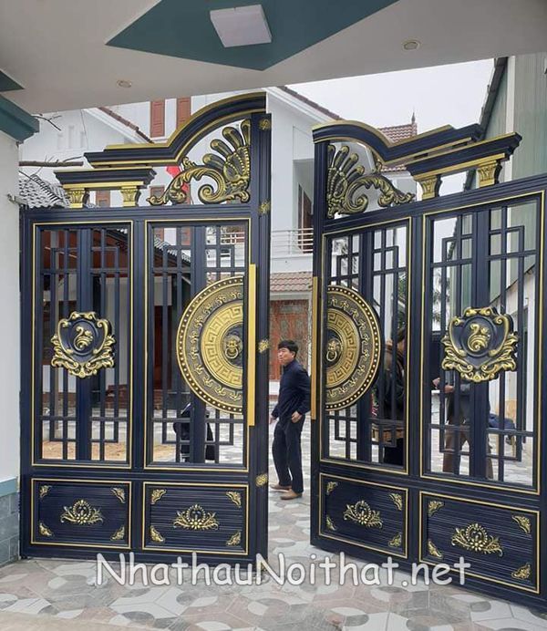 Xem 50 Mẫu Cửa Cổng Inox 2 Cánh Đẹp Vừa Ra Mắt – Báo Giá Cực Hấp Dẫn mau cua cong inox 2 canh 48