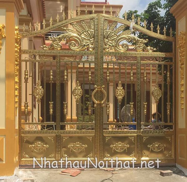 Xem 50 Mẫu Cửa Cổng Inox 2 Cánh Đẹp Vừa Ra Mắt – Báo Giá Cực Hấp Dẫn mau cua cong inox 2 canh 49