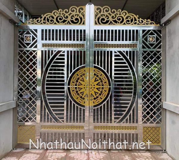 Xem 50 Mẫu Cửa Cổng Inox 2 Cánh Đẹp Vừa Ra Mắt – Báo Giá Cực Hấp Dẫn mau cua cong inox 2 canh 6