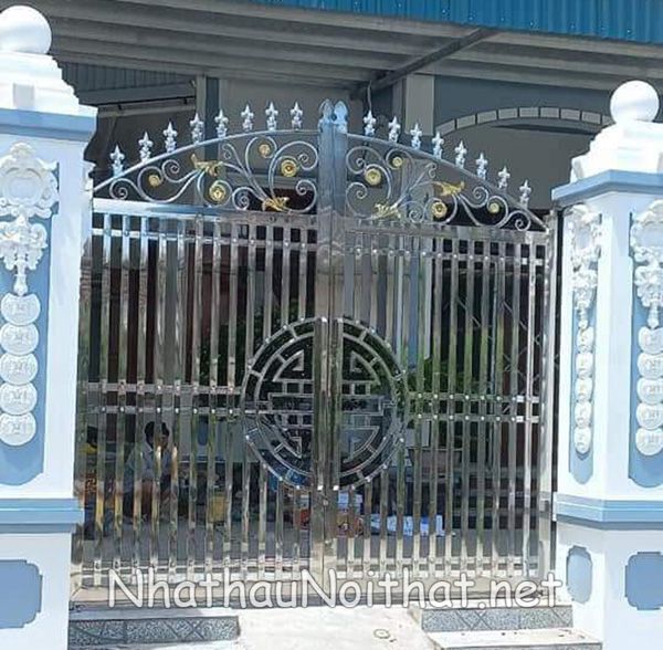 Xem 50 Mẫu Cửa Cổng Inox 2 Cánh Đẹp Vừa Ra Mắt – Báo Giá Cực Hấp Dẫn mau cua cong inox 2 canh 8