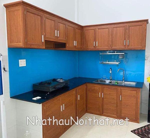 Xem 50 Mẫu Tủ Bếp Nhôm Kính Giá Rẻ Mới Nhất - Giá Chỉ Từ 1,2tr/md tu bep nhom kinh gia re 19