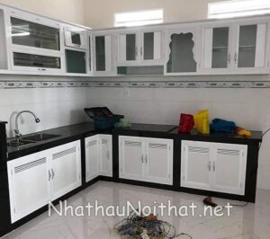 Xem 50 Mẫu Tủ Bếp Nhôm Kính Giá Rẻ Mới Nhất - Giá Chỉ Từ 1,2tr/md