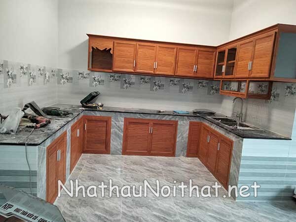 Xem 50 Mẫu Tủ Bếp Nhôm Kính Giá Rẻ Mới Nhất - Giá Chỉ Từ 1,2tr/md tu bep nhom kinh gia re 46