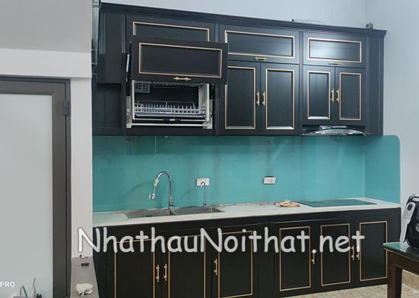 Khám Phá 50 Mẫu Tủ Bếp Nhôm Kính Nhỏ Đơn Giản Đẹp – Giá Rẻ Bất Ngờ! tu bep nhom kinh nho don gian 13