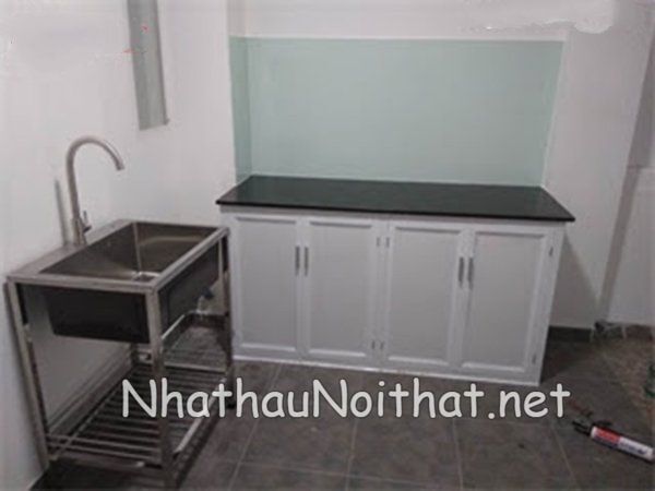 Khám Phá 50 Mẫu Tủ Bếp Nhôm Kính Nhỏ Đơn Giản Đẹp – Giá Rẻ Bất Ngờ! tu bep nhom kinh nho don gian 17