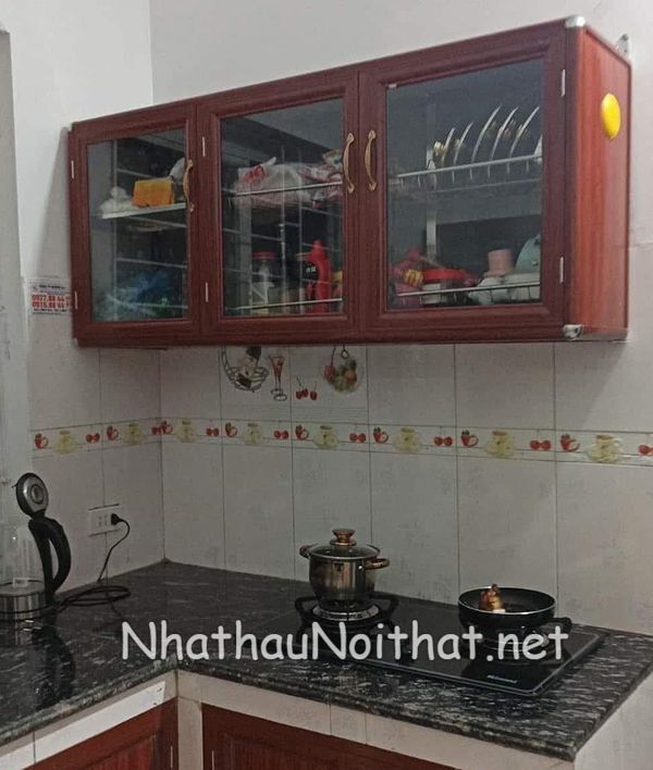 Khám Phá 50 Mẫu Tủ Bếp Nhôm Kính Nhỏ Đơn Giản Đẹp – Giá Rẻ Bất Ngờ! tu bep nhom kinh nho don gian 22