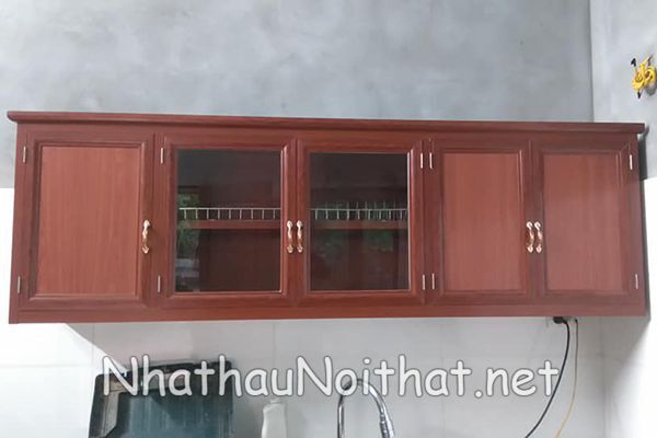 Báo Giá Tủ Bếp Nhôm Kính Treo Tường - Xem Ngay 30 Mẫu Đẹp Mới Nhất tu bep nhom kinh treo tuong 1