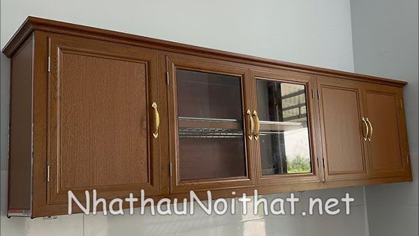Báo Giá Tủ Bếp Nhôm Kính Treo Tường - Xem Ngay 30 Mẫu Đẹp Mới Nhất tu bep nhom kinh treo tuong 10