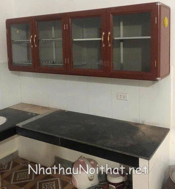 Báo Giá Tủ Bếp Nhôm Kính Treo Tường - Xem Ngay 30 Mẫu Đẹp Mới Nhất tu bep nhom kinh treo tuong 13