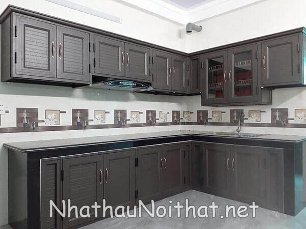 Top 30 Mẫu Tủ Bếp Nhôm Xingfa Đẹp – Báo Giá Xưởng Tiết Kiệm 30% tu bep nhom xingfa 15