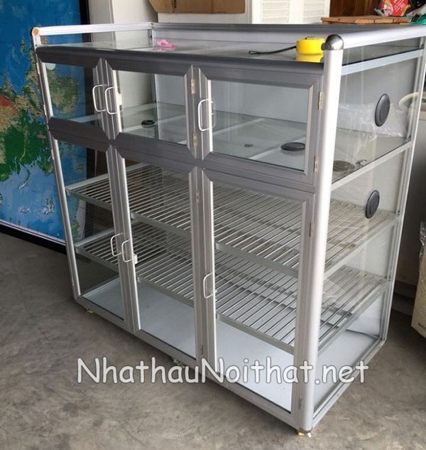 Tủ Chạn Bát Nhôm Kính Đẹp – Xem Báo Giá & 30 Mẫu Hot Nhất Năm Nay tu chan bat nhom kinh 10