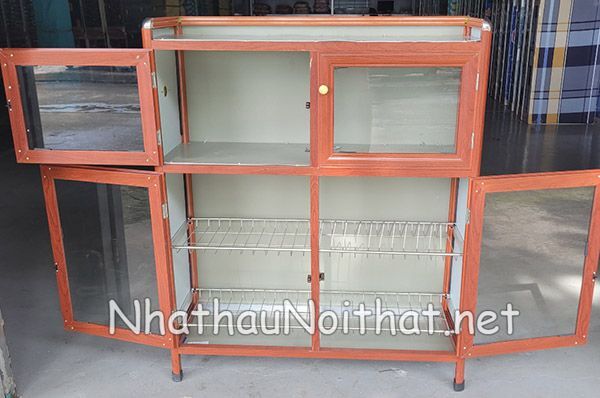 Tủ Chạn Bát Nhôm Kính Đẹp – Xem Báo Giá & 30 Mẫu Hot Nhất Năm Nay tu chan bat nhom kinh 17