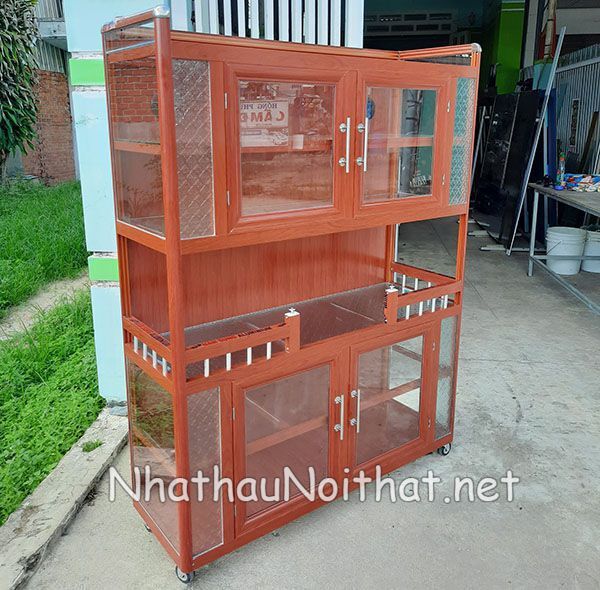 Tủ Chạn Bát Nhôm Kính Đẹp – Xem Báo Giá & 30 Mẫu Hot Nhất Năm Nay tu chan bat nhom kinh 3