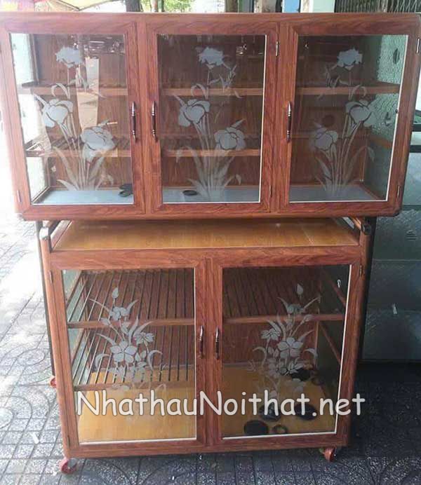 Tủ Chạn Bát Nhôm Kính Đẹp – Xem Báo Giá & 30 Mẫu Hot Nhất Năm Nay tu chan bat nhom kinh 33