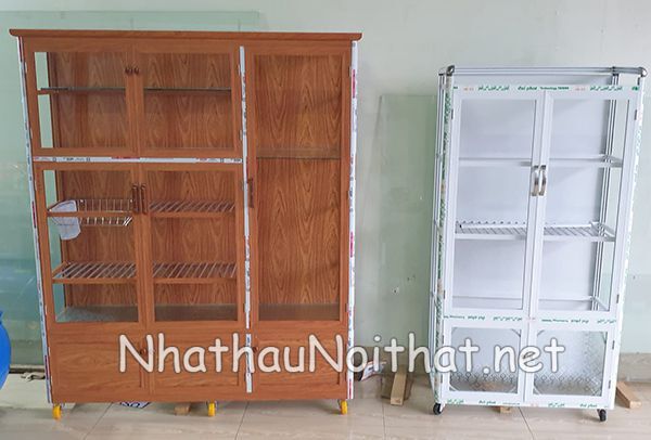 Tủ Chạn Bát Nhôm Kính Đẹp – Xem Báo Giá & 30 Mẫu Hot Nhất Năm Nay tu chan bat nhom kinh 35