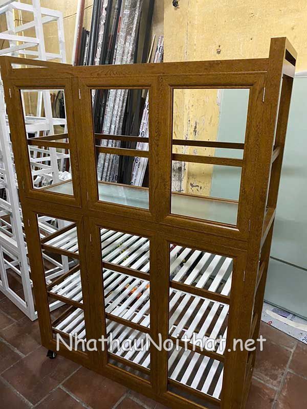 Tủ Chạn Bát Nhôm Kính Đẹp – Xem Báo Giá & 30 Mẫu Hot Nhất Năm Nay tu chan bat nhom kinh 37