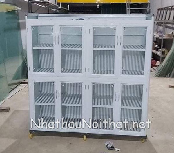 Tủ Chạn Bát Nhôm Kính Đẹp – Xem Báo Giá & 30 Mẫu Hot Nhất Năm Nay tu chan bat nhom kinh 42
