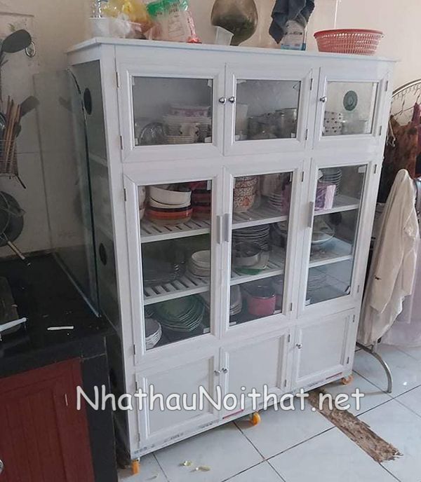 Tủ Chạn Bát Nhôm Kính Đẹp – Xem Báo Giá & 30 Mẫu Hot Nhất Năm Nay tu chan bat nhom kinh 43