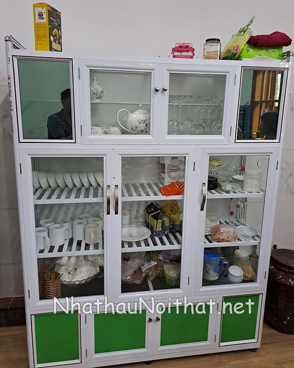 Tủ Chạn Bát Nhôm Kính Đẹp – Xem Báo Giá & 30 Mẫu Hot Nhất Năm Nay tu chan bat nhom kinh 46