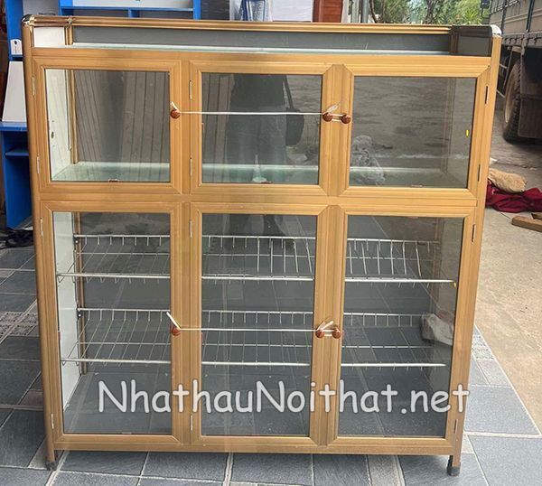 Tủ Chạn Bát Nhôm Kính Đẹp – Xem Báo Giá & 30 Mẫu Hot Nhất Năm Nay tu chan bat nhom kinh 48