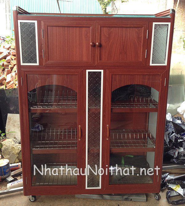 Tủ Chạn Bát Nhôm Kính Đẹp – Xem Báo Giá & 30 Mẫu Hot Nhất Năm Nay tu chan bat nhom kinh 5