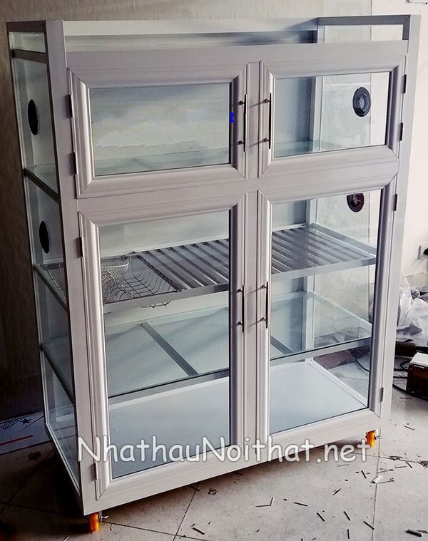 Tủ Chạn Bát Nhôm Kính Đẹp – Xem Báo Giá & 30 Mẫu Hot Nhất Năm Nay tu chan bat nhom kinh 8